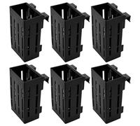 MEYAGOT Support de Plante d'Aquarium Avec Ventouse, Seau Et Crochet - Lot de 6 Pour Plantes Aquatiques