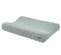 Meyco 2763053a Housse de matelas à langer 2 coins Housse de coussin à langer tricotée 100% coton 45x70cm KNOTS Stone Green