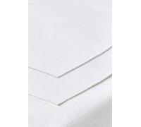 Meyco Baby alèse en Molleton pour lit Junior, 2 pièces (protège-Matelas 100% Coton avec Couche intermédiaire en PU, Doux & Confortable, imperméable & Respirant, Dimensions : 75 x 100 cm), White