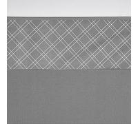 Meyco Baby Double Diamond Drap de lit pour Enfant (Drap 100% Coton, Extra Doux, Respirant, Ajustement Parfait, Facile d'entretien, 100 x 150 cm), Gris