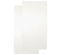 Meyco Baby Uni Drap de lit en 2 pièces (Drap en Jersey Doux et de Haute qualité, 100% Coton, Ajustement Parfait grâce à Un Cordon élastique Tout Autour, Taille : 60 x 120 cm), Blanc crème