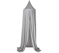 MEYCO Baby Uni Ciel de lit, Ciel de bébé (baldaquin en Coton et Polyester, Environnement protégé, atmosphère chaleureuse, Fixation Facile, Texture Douce, Lavable, Taille : 55 x 240 cm), Light Grey