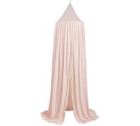 MEYCO Baby Uni Ciel de lit, Ciel de bébé (baldaquin en Coton et Polyester, Environnement protégé, atmosphère chaleureuse, Fixation Facile, Texture Douce, Lavable, Taille : 55 x 240 cm), Soft Pink