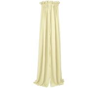 MEYCO Baby Uni Ciel de lit, Ciel de bébé (baldaquin en Coton et Polyester, Environnement protégé, atmosphère chaleureuse, Fixation Facile, Texture Douce, Lavable, Taille : 30 x 155 cm), Soft Yellow