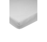 Meyco Baby Uni Drap de lit (Drap de qualité Jersey Doux, 100% Coton, Ajustement Parfait grâce à l'élastique intégré, Respirant, Taille : 70 x 140 cm), Gris Clair