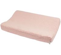 Meyco Baby Uni Housse pour matelas à langer (matelas à langer 100% coton, prélavé, doux, agréable pour la peau, lavable & adapté au sèche-linge, taille : 50 x 70 cm), Soft pink