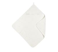 MEYCO Baby Uni Linge éponge à Capuche, Serviette de Bain (en 100% Coton, merveilleusement Doux, qualité supérieure, absorbe l'humidité, Taille : 75 x 75 cm), Blanc cassé