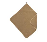 Meyco Baby Uni Serviette éponge à Capuche, Serviette de Bain (en 100% Coton, merveilleusement Doux, qualité supérieure, absorbe l'humidité, Taille : 75 x 75 cm), Toffee