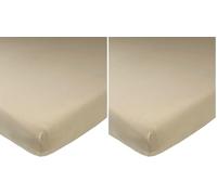 Meyco Baby Uni spannbettlaken juniorbett - Taupe - 70x140/150cm (Lot de 2)