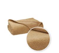 Meyco Home Bouclé Couvre-lit Confortable en Tissu bouclé de Luxe, pour Une Touche Moderne dans la Chambre à Coucher, Dimensions : 180 x 250 cm, Caramel