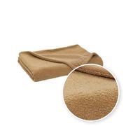 Meyco Home Bouclé Plaid Douillet de qualité supérieure - Confort et Style combinés - en Tissu bouclé de Luxe - pour canapé et lit - 130 x 170 cm - Caramel