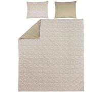 Meyco Home Linge de lit Double Cheetah/Uni (Coton, matière Respirante, Facile d'entretien, Bande à Border Pratique, Dimensions : 200 x 200/220 cm), Gris Tourterelle