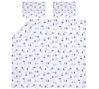 Meyco Home Shapes Double Bed Linen (Coton, matière Respirante, Entretien Facile, Ajustement Parfait, Bande Pliante Pratique, Taille : 240 x 200/220 cm), Purple