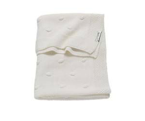 Meyco Idena 2733050 Couverture tricotée pour bébé Blanc 75 x 100 cm