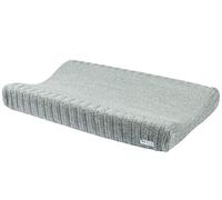 Meyco RELIEF 2763084 Housse de matelas à langer 2 couches tricotée 100% coton 45 x 70 cm Vert pierre multicolore