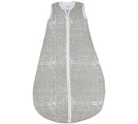 Meyco Sac de couchage Baby Fine Lines (100% coton, fermeture éclair complète, agréable à la peau, infroissable, ajustement parfait, taille : 98), gris