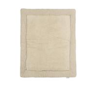Meyco Tapis de Parc gaufré Teddy, pour bébé (d'éveil pour bébé, de Jeu pour Parc, 100% Coton, 80 x 100 cm), Sable