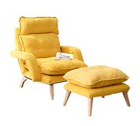 MEYEBP Fauteuil inclinable réglable avec repose-pieds, chaise longue à dossier haut à 3 positions, parfait pour le salon et la chambre à coucher, ensemble de canapé d'une capacité de 150 kg