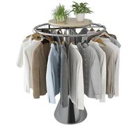 MEYEBP Porte-vêtements Rotatif à 360° pour Boutique, Porte-vêtements Métallique sur Pied, Présentoir en Fer Robuste pour Magasin De Vêtements, Diamètre 60 Cm-90 Cm