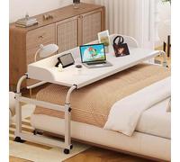 MEYEBP Table De Lit à roulettes Bedtable, Table De Lit à Hauteur Réglable, Bureau à roulettes Au-Dessus du Lit, Bureau Médical à roulettes pour L'hôpital Et La Maison, King Beds
