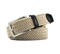 Meyer - Ceinture Élastique Beige Cuir Italien - Homme - Accessoires - Beige - Taille: 85 CM