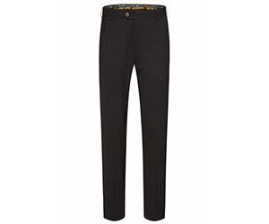 MEYER Pantalon Homme Oslo Laine - 9-344 Noir - Chino de Voyage en Laine Tropical