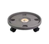 Meyjlgh Avec roulettes Ø intérieur 30 cm Roulement 30 kg Support rond pour Chariot Chariot Roulette avec roues universelles Pot de fleurs Base de pot de fleurs Soucoupe Plateau pour jardin