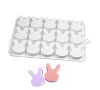Meyjlgh Moule en silicone en forme de lapin - Modèle de cuisson - Moules en silicone en forme de lapin pour chocolat | pour biscuits, fondants, bonbons, chocolat, résine, artisanat, bloc de glace
