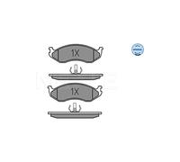 Jeu de plaquettes de frein, frein à disque