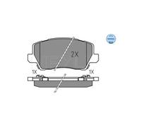 Meyle Plaquettes de frein 025 229 0417 Avant – Frein à disque pour KIA Picanto III