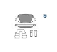 MEYLE 025 231 3814/PD Plaquettes de frein arrière pour Mercedes A B Vaneo