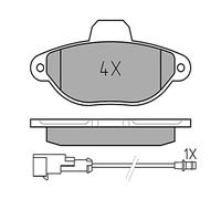 Meyle 0252143617/PD Motorcraft Kit de plaquettes de frein, frein à disque