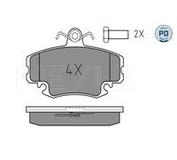 Meyle 0252146318/PD Motorcraft Kit de plaquettes de frein, frein à disque