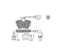 MEYLE 025 232 2416-1/PD Plaquettes de frein