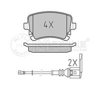 Meyle 0252332617/W Motorcraft Kit de plaquettes de frein, frein à disque