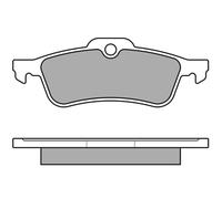 Meyle 0252371616 Motorcraft Kit de plaquettes de frein, frein à disque