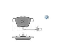 Meyle 0252395020/PD Motorcraft Kit de plaquettes de frein, frein à disque