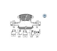 Meyle 0252448617/PD Motorcraft Kit de plaquettes de frein, frein à disque