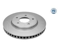 MEYLE 2x Disque de Frein Avant Ventilé Convient pour Nissan Leaf ZE1 Électrique