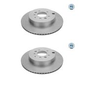2x Disque de frein Essieu arrière ventilé 35-15 523 0023/PD MEYLE pour MAZDA
