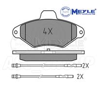 Meyle Frein Set Plaquettes,Avant Essieu Avec anti-grincement plaque 025 216