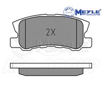 Meyle Frein Set Plaquettes,Essieu Arrière Avec anti-grincement plaque 025 235