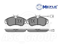 Meyle Frein Tampon Set,Essieu Avant Avec anti-grincement plaque 025 236