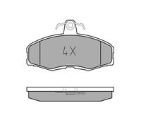 MEYLE Jeu de garnitures de frein, frein à disque 0252086117 Compatible avec: FORD SIERRA I Schrägheck, SIERRA Turnier, SKODA FAVORIT, FAVORIT Forman, FAVORIT Pick-up, FELICIA I, FELICIA I Kombi