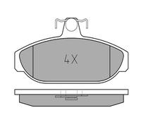 Plaquettes de frein Essieu avant 025 212 6617 MEYLE pour VOLVO 740 760 740 Kombi