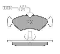 MEYLE Jeu de garnitures de frein, frein à disque 0252162117 Compatible avec: MERCEDES-BENZ SPRINTER 2-t Bus, SPRINTER 2-t Kasten, SPRINTER 2-t Pritsche/Fahrgestell, SPRINTER 3-t Bus