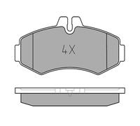 MEYLE Jeu de garnitures de frein, frein à disque 0252302220 Compatible avec: MERCEDES-BENZ V-CLASS, VITO Bus, VITO Kasten