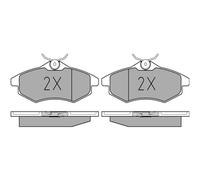 MEYLE Jeu de garnitures de frein, frein à disque 0252340719