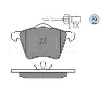 MEYLE Jeu de garnitures de frein, frein à disque 0252341819/PD