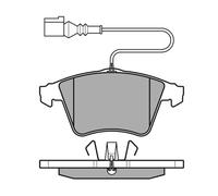 MEYLE Jeu de garnitures de frein, frein à disque 0252374719/PD Compatible avec: VW TOUAREG